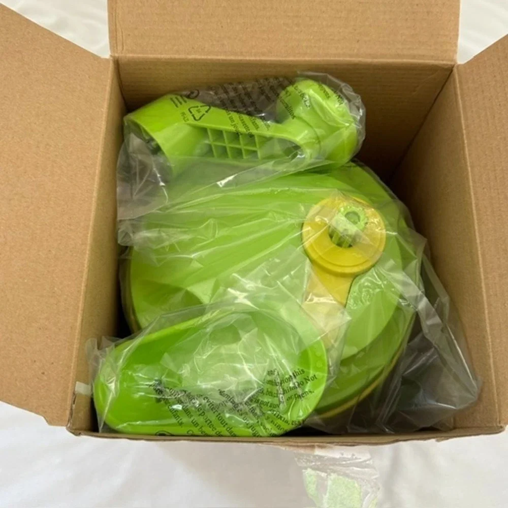 Tupperware Quick Chef Pro System Manual Food Processor Lime Green NEW